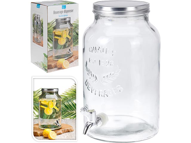 DISPENSER BIBITE VETRO 5500ml CD1000030