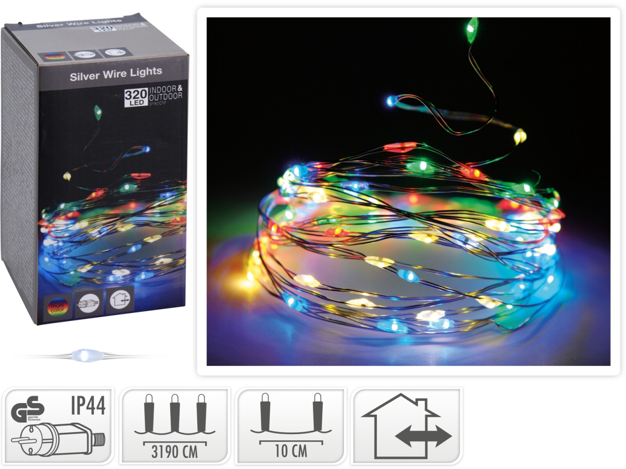 CATENA LUCI 320MLED M.COLOR U.E.AX42342