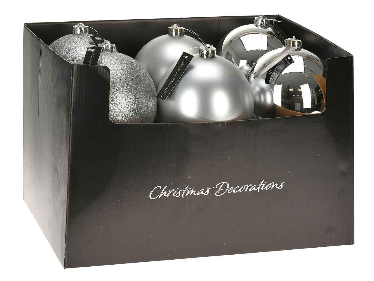 SFERA IN PLASTICA 14CM ARGENT ACS204010