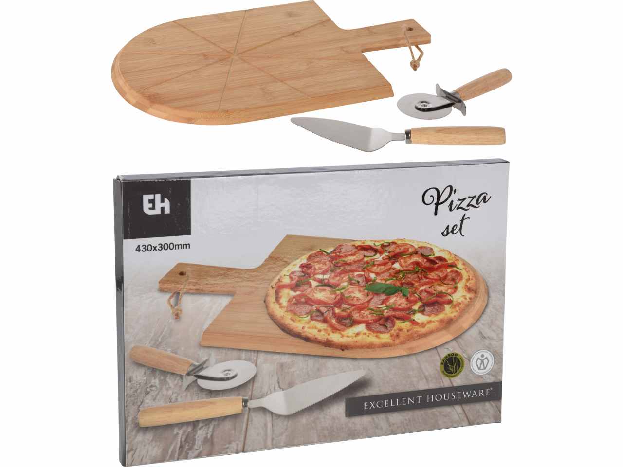 TAGLIERE PIZZA 30cm+2UTENSILI 210000810