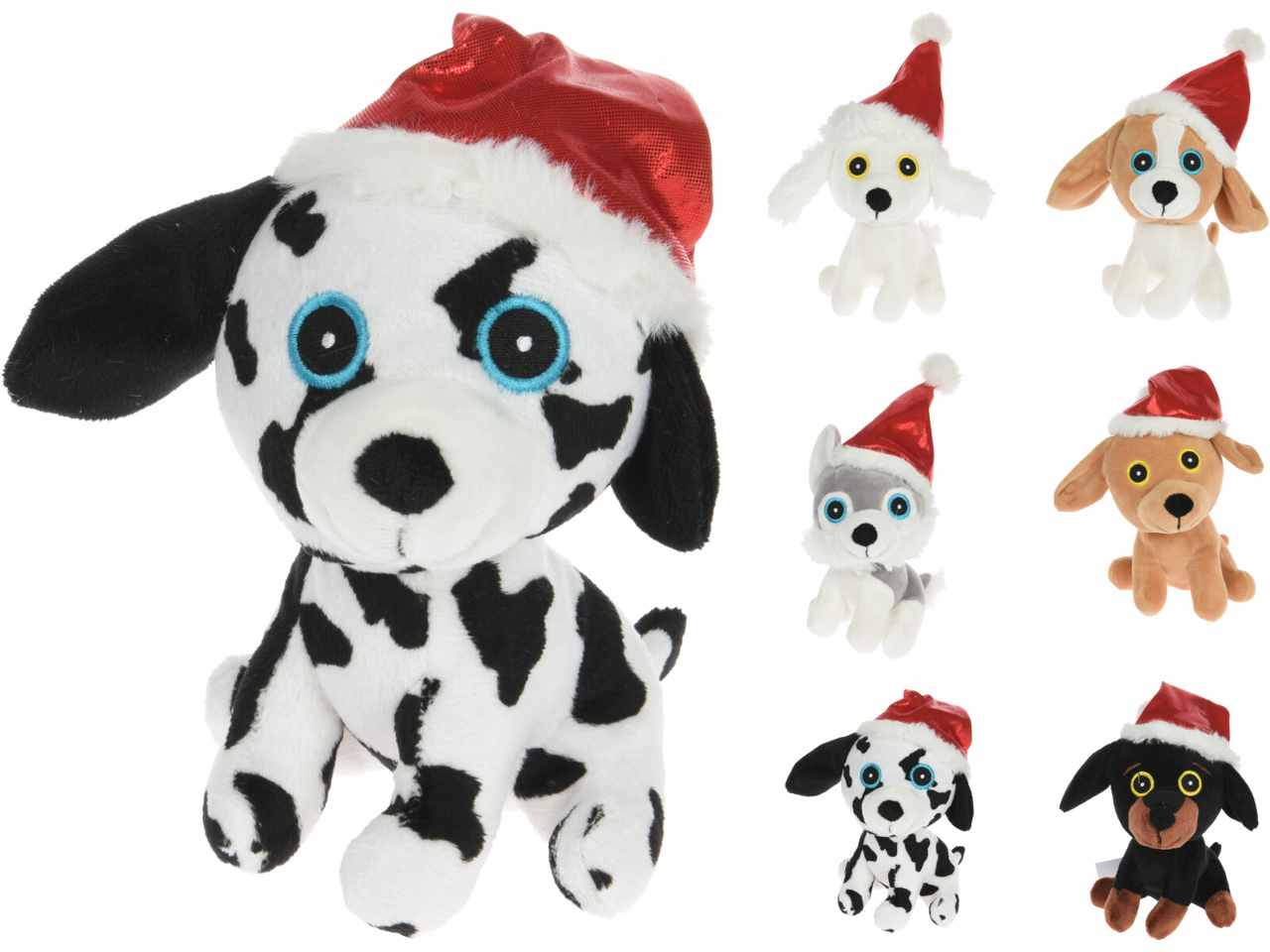 CANE PELUCHE NATALE 15CM AAU290340 CANE PELUCHE NATALE 15CM AAU290340
