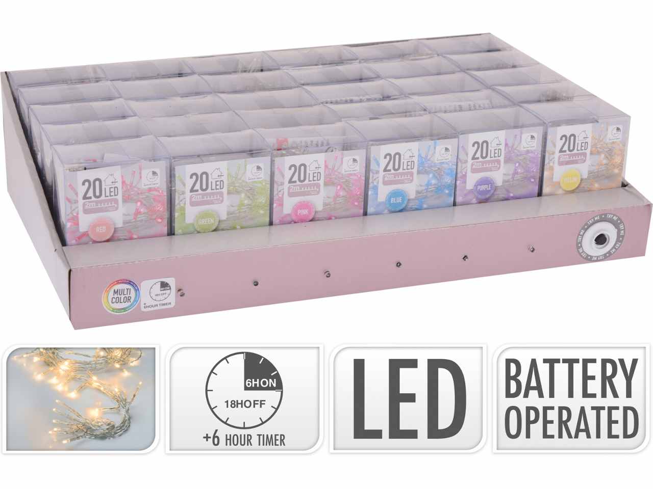 CATENA LUMINOSA 20LED CON TIM AX9800820