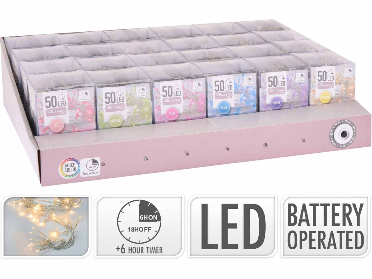 CATENA LUMINOSA 50LED CON TIM AX9800860 CATENA LUMINOSA 50LED CON TIM AX9800860