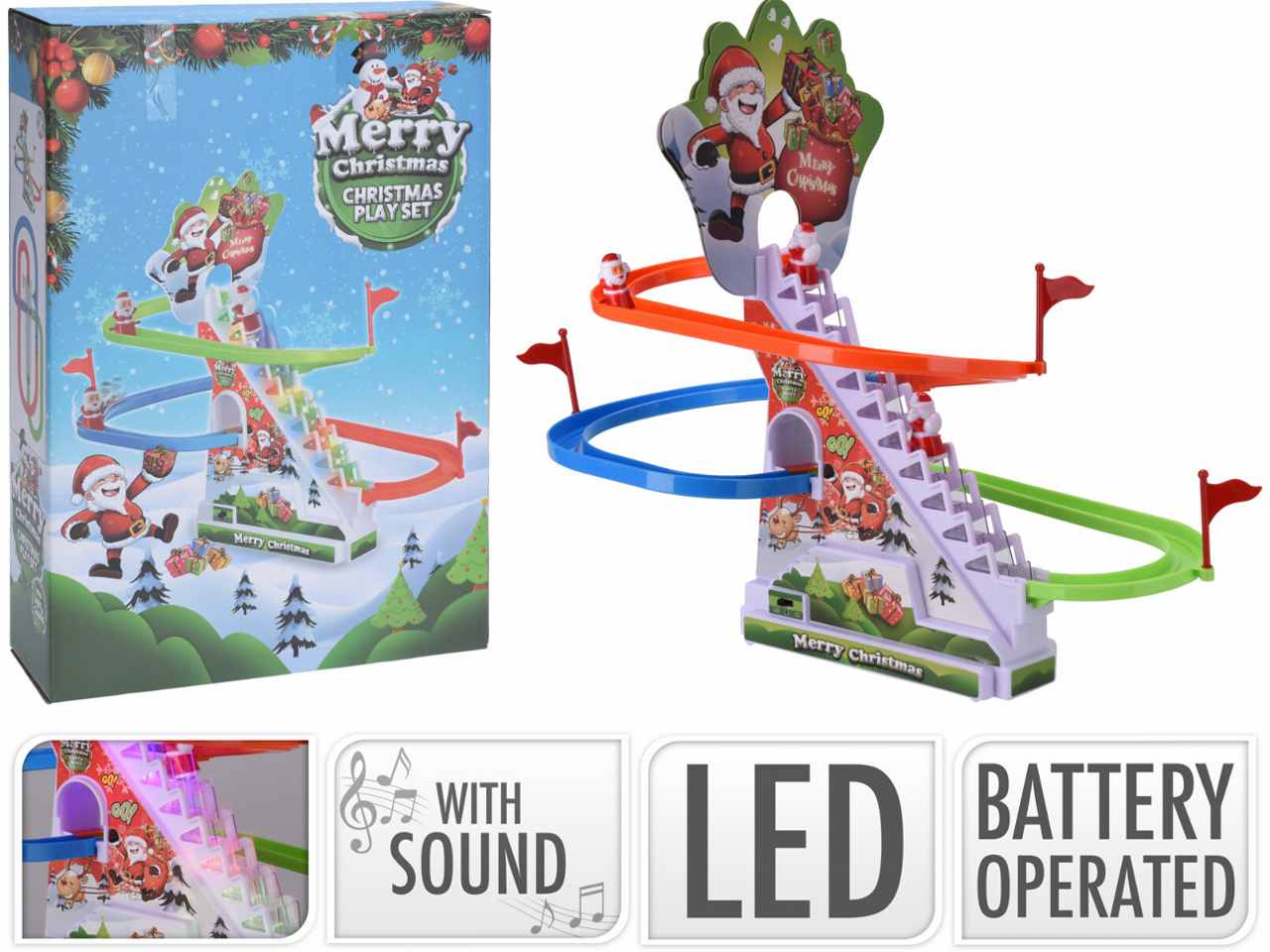 GIOCO NATALIZIO CON LUCI E SU S34935140