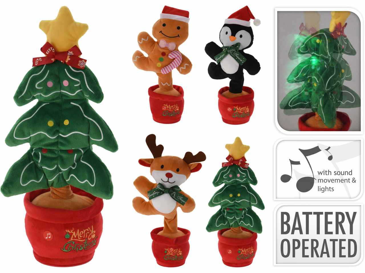 PELUCHE NATALIZIO CON MOVIMEN ANR200070