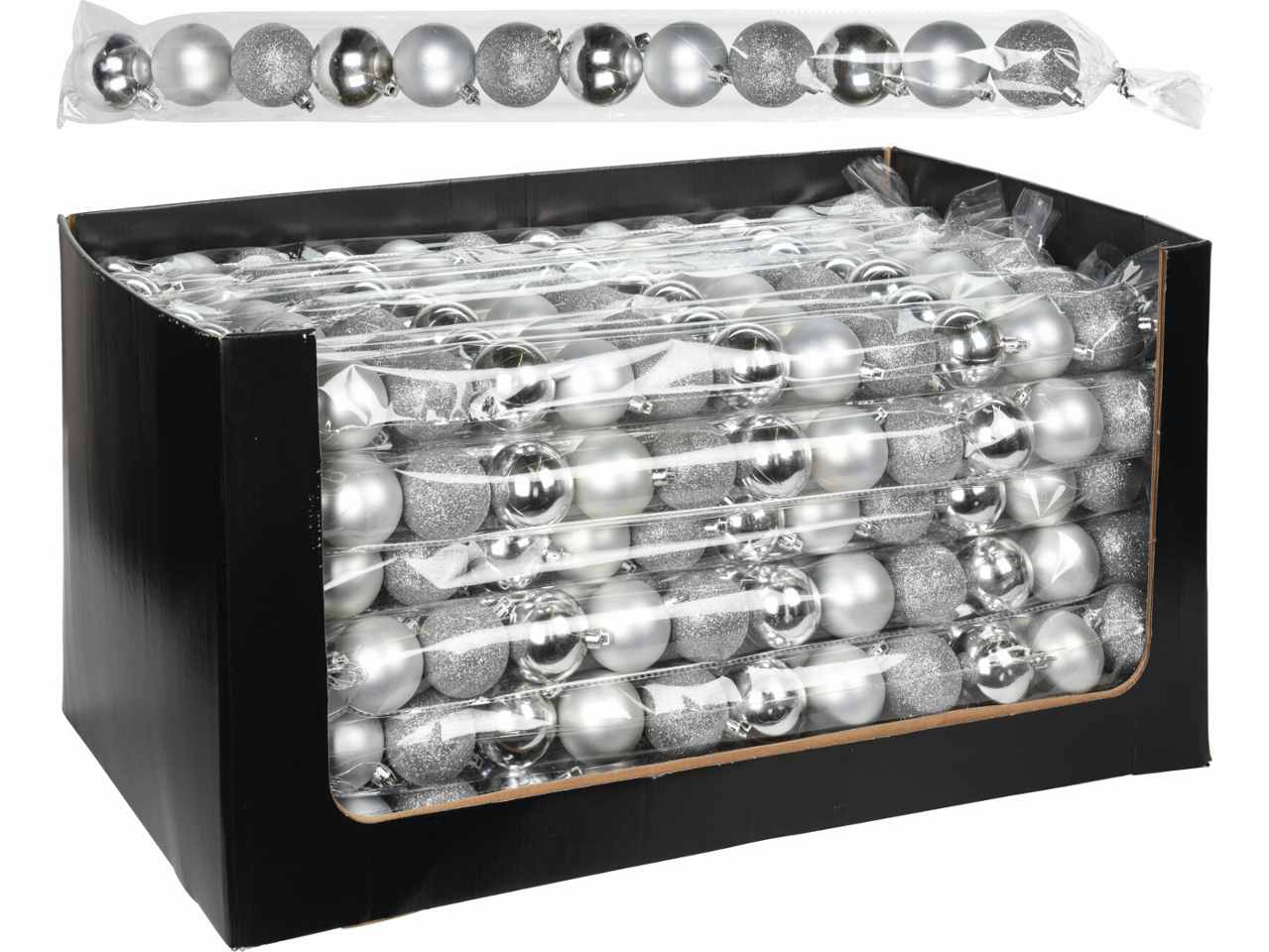 SFERA 12PEZZI 50MM ARGENTO ACS103010