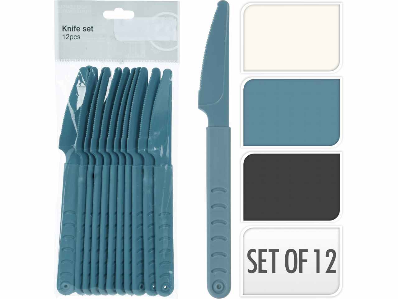 12 COLTELLI IN PLASTICA 18CM 024000370 12 COLTELLI IN PLASTICA 18CM 024000370