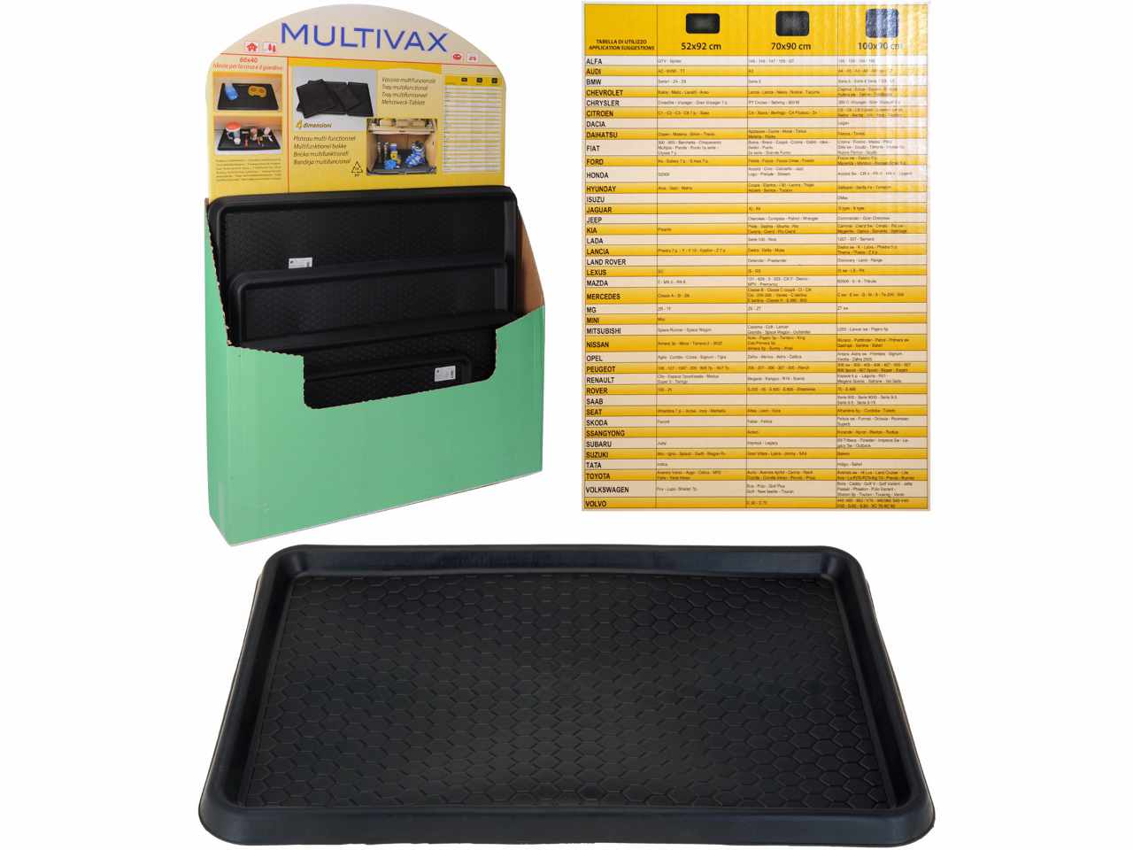 TAPPETTINO PER AUTO 52X92CM 042100680