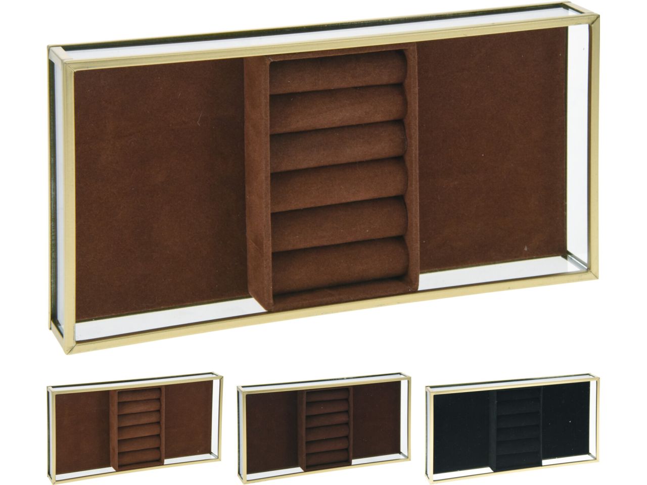 PORTA GIOIE IN VETRO E METALL AAE338360 PORTA GIOIE IN VETRO E METALL AAE338360