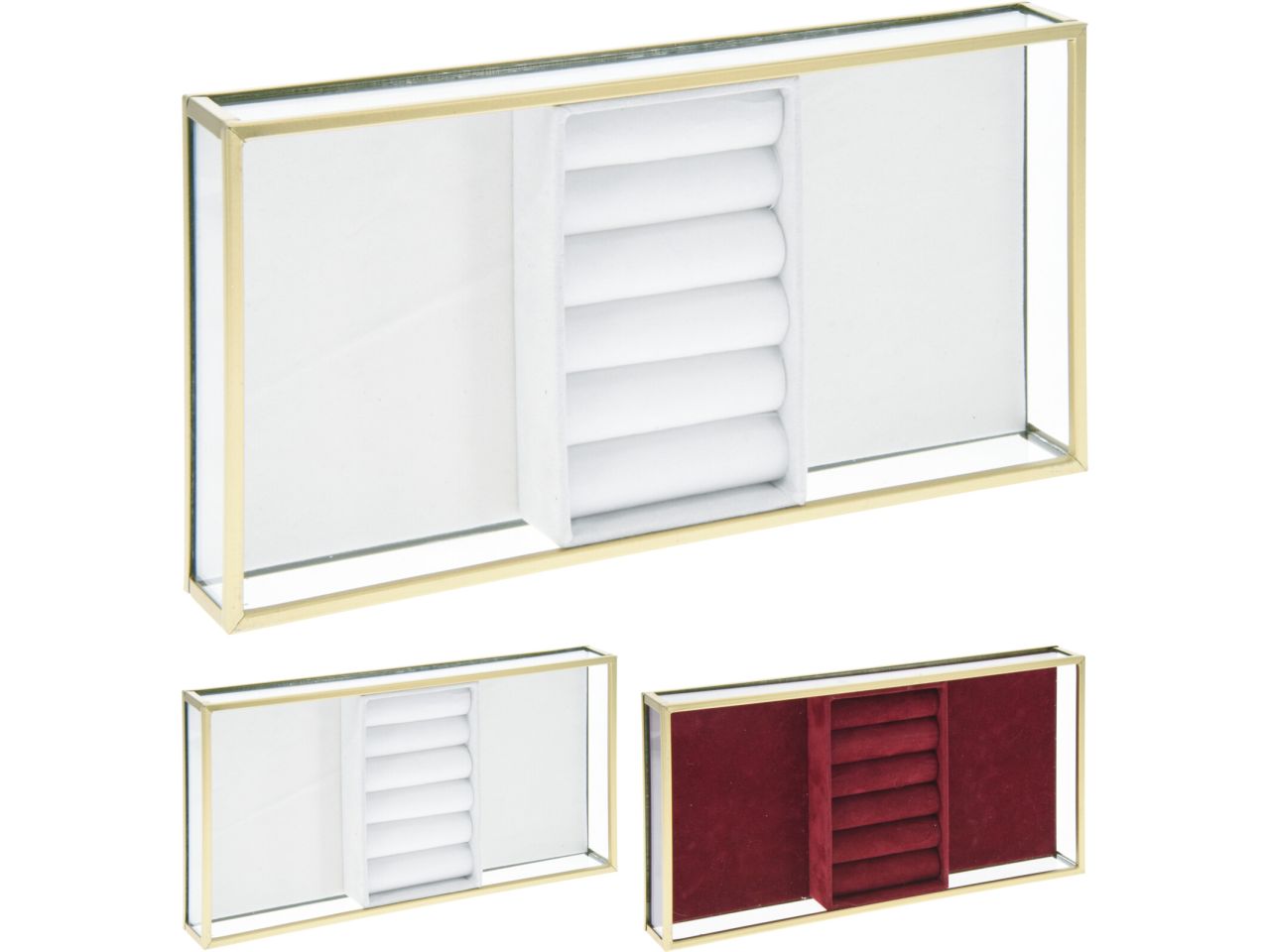 PORTA GIOIE IN VETRO E METALL AAE338370 PORTA GIOIE IN VETRO E METALL AAE338370