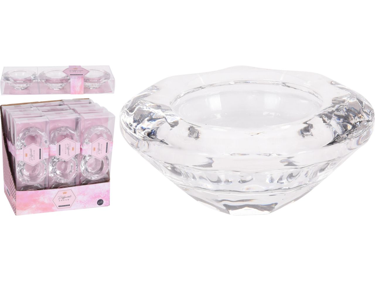 PORTA TEALIGHT IN VETRO MISUR ACC681850