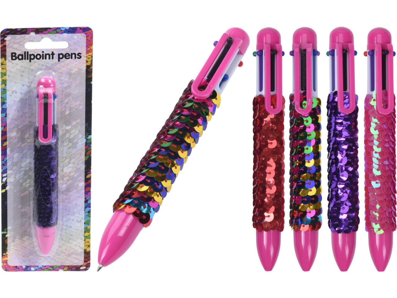 PENNA A SFERA 6 COLORI 5ASS 110750170
