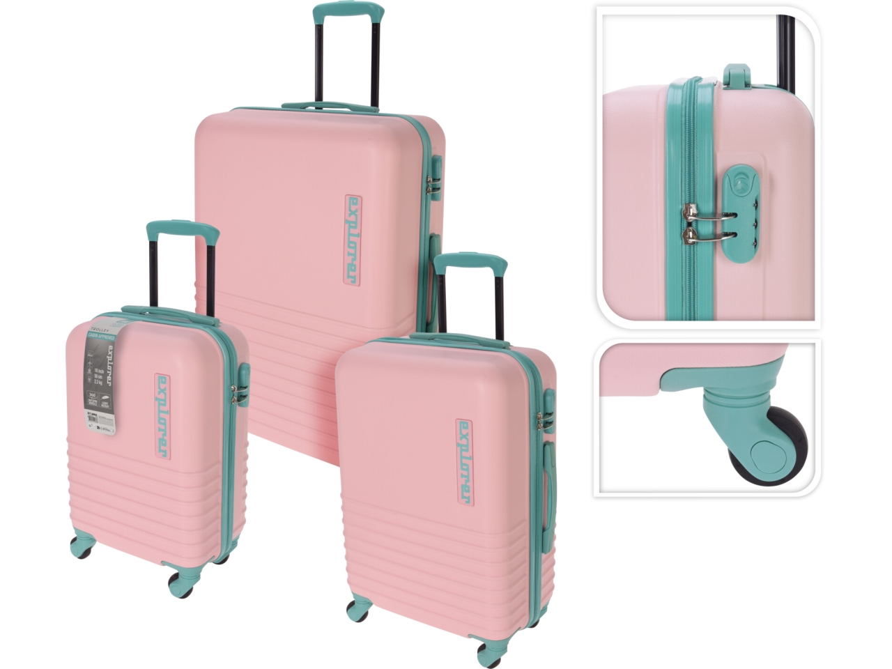 SET TROLLEY 3PZ ROSA DG9000940