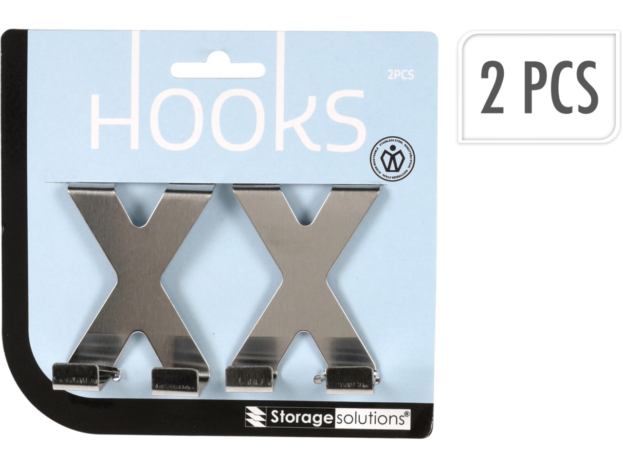 2 GANCI DA PORTA INOX 159651080