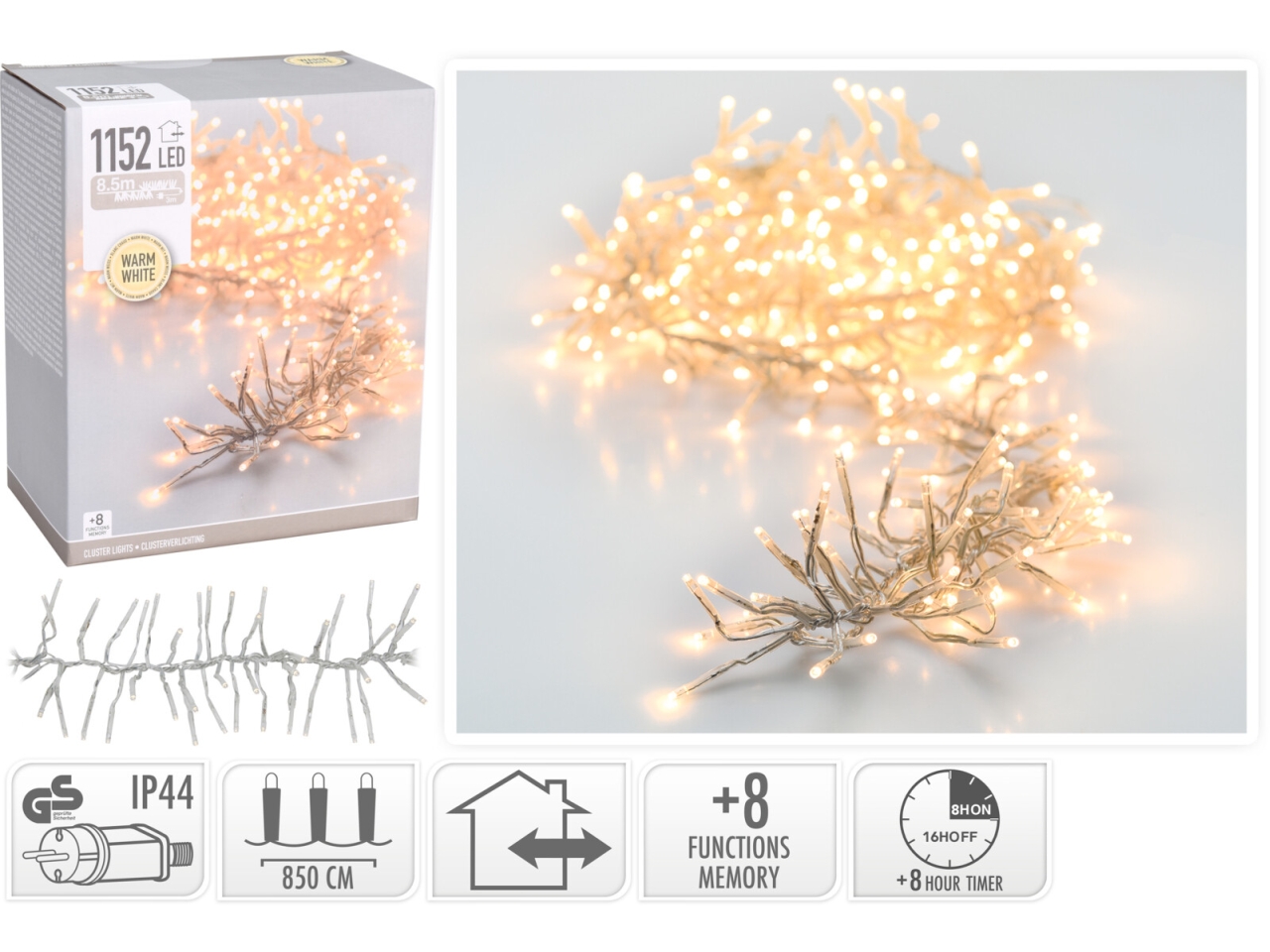 CATENA 1152LED B.CALDO 8FUNZ. U.E. AGL550440 CATENA 1152LED B.CALDO 8FUNZ. U.E. AGL550440