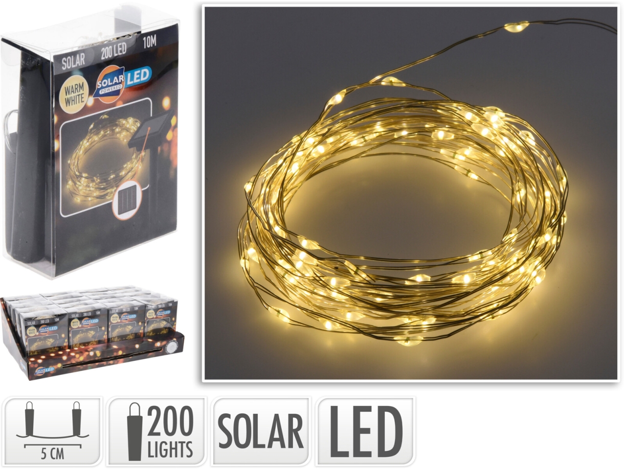 200 MICROLED SOLARE CALDO CZ6540100