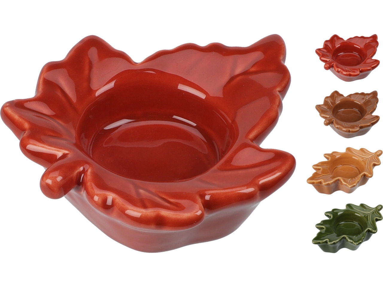 P.TEALIGHT FOGLIA CERAMICA ALX970660