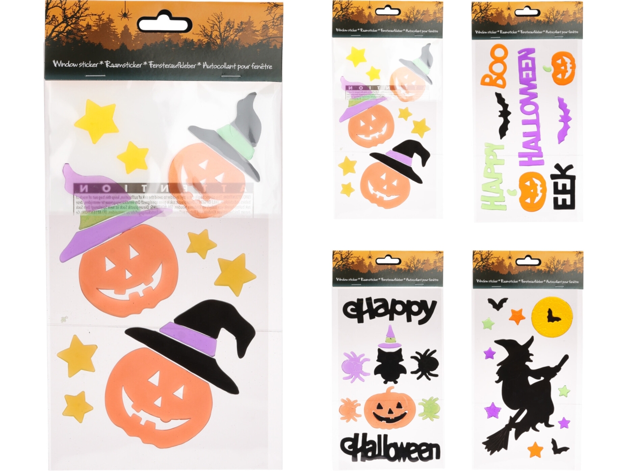 VETROFANIE HALLOWEEN 4 ASS 110680130