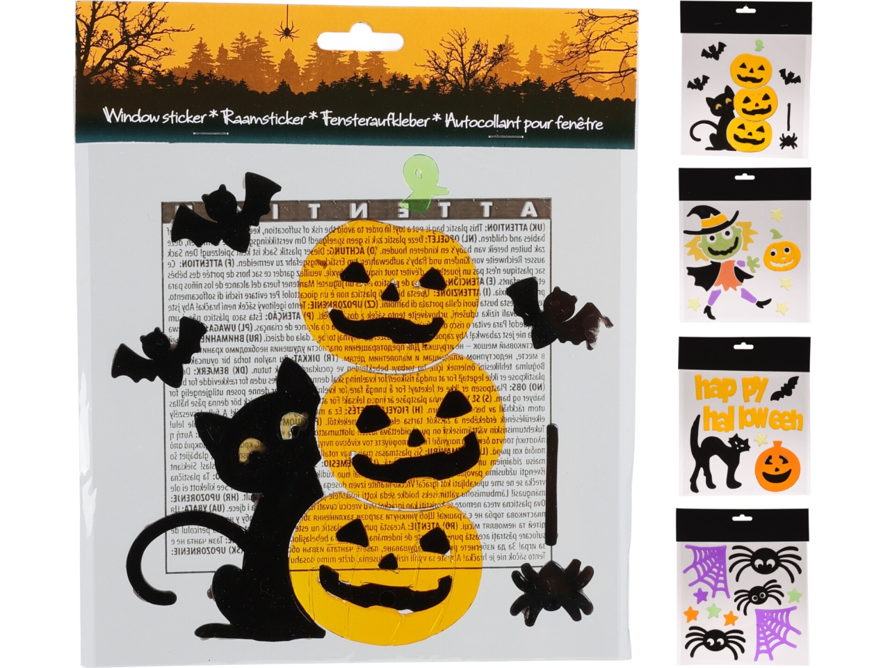 VETROFANIE HALLOWEEN 20X20CM 110680140