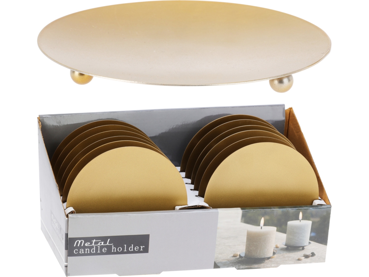 PIATTO ORO IN INOX 12CM A12441720