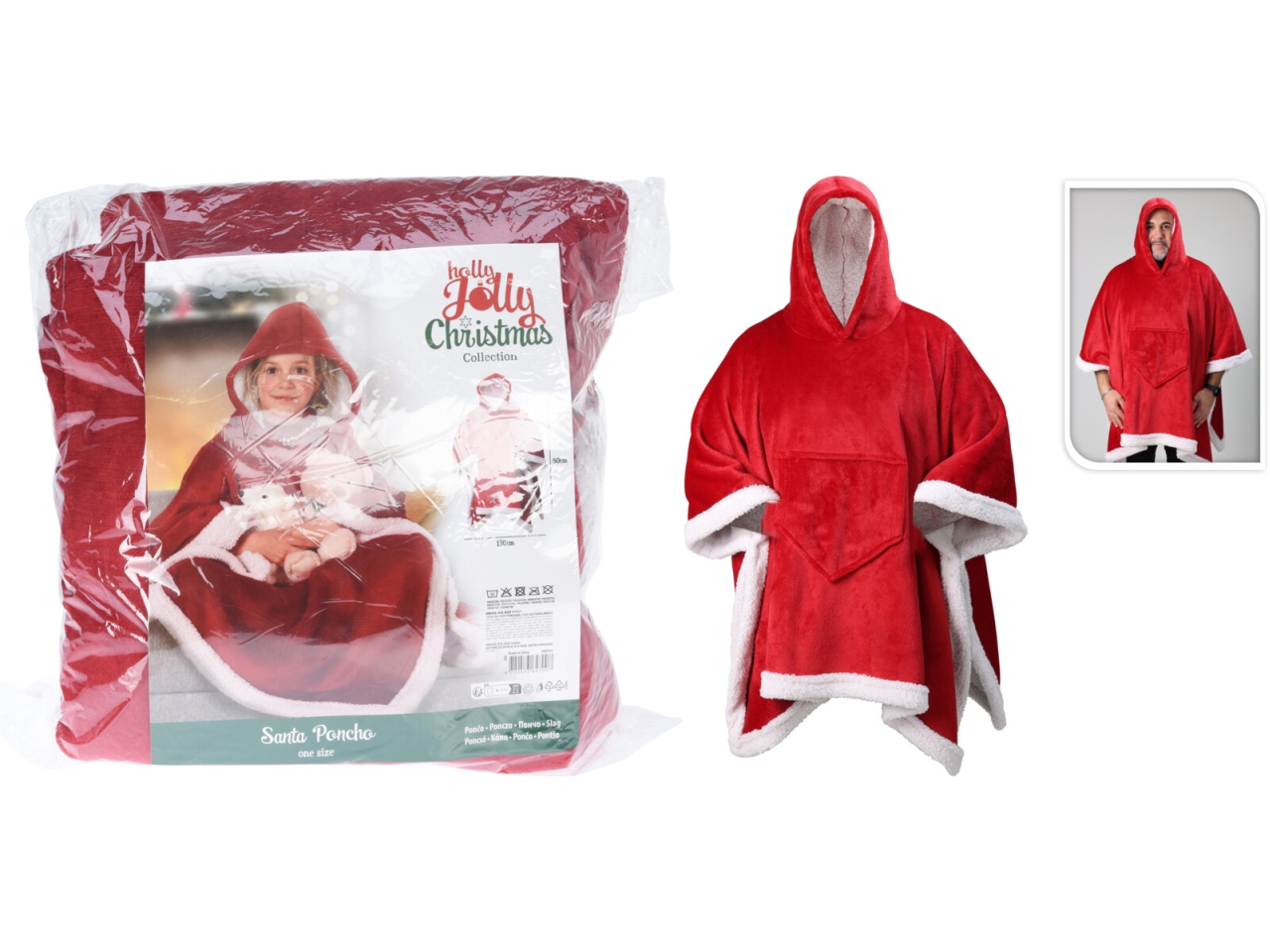 PONCHO NATALIZIO 170X130CM AAE338080