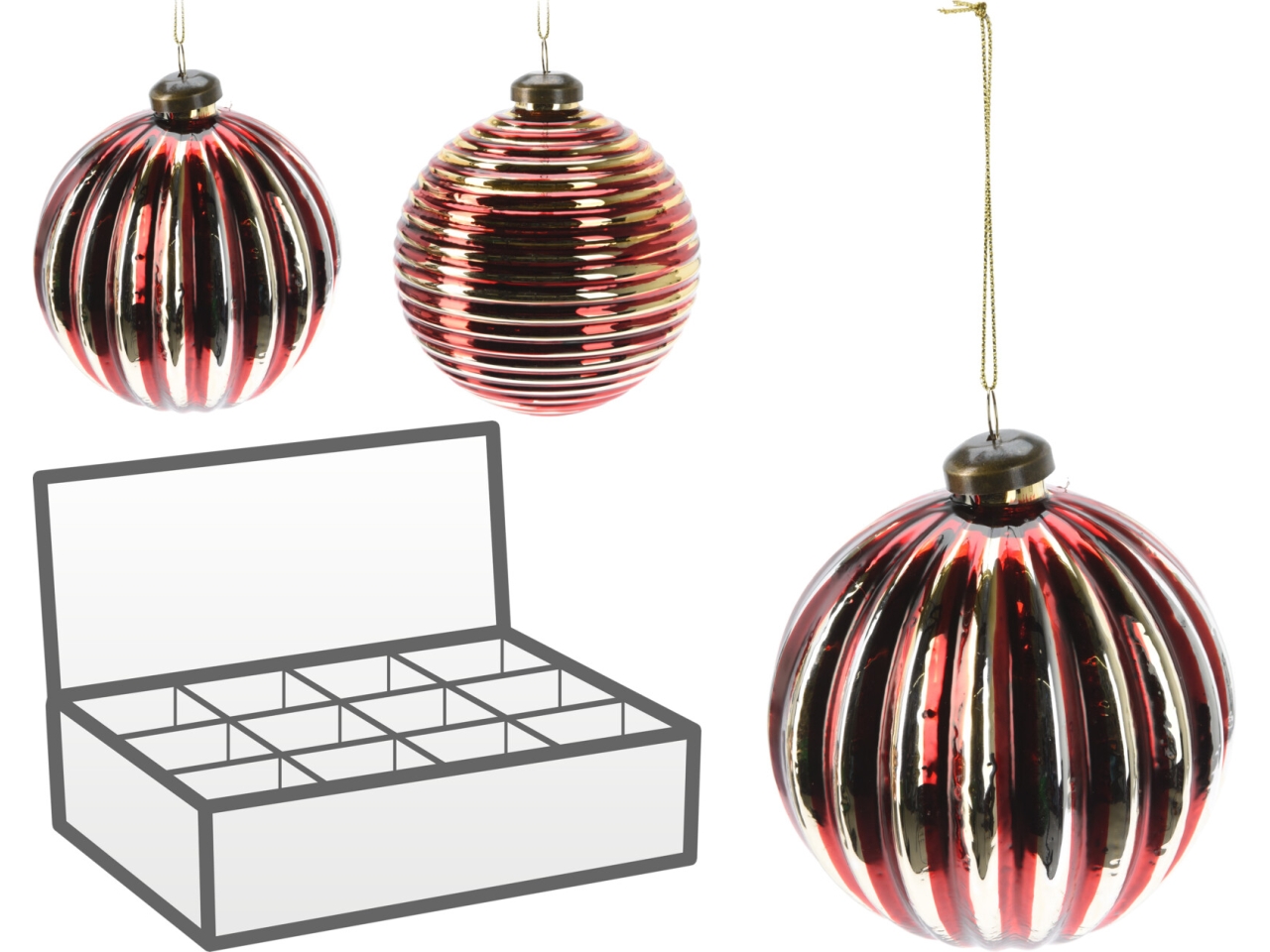 PALLA VETRO 8CM 2 ASS. ABT400410