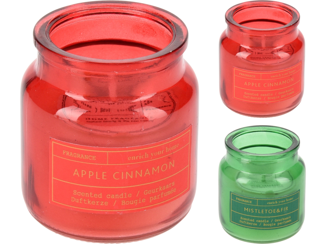 VASO VETRO C/CANDELA 6CM 2ASS ACC333050 VASO VETRO C/CANDELA 6CM 2ASS ACC333050