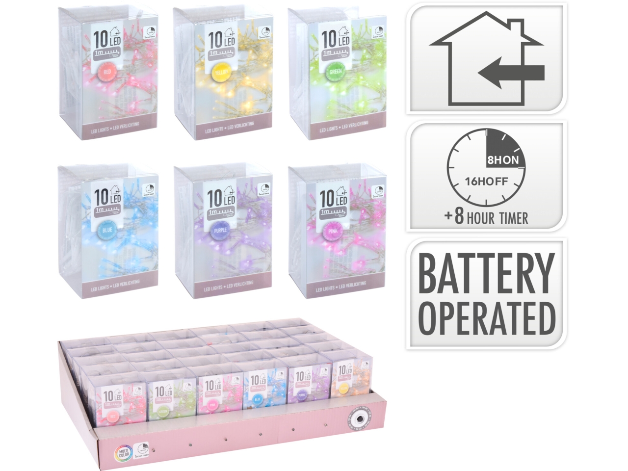 FILO MET.10LED BAT. 6 COL. AX9800800