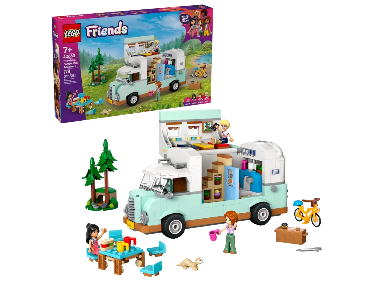 LEGO FRIENDS AVV.SUL CAMPER AMIC. 42663