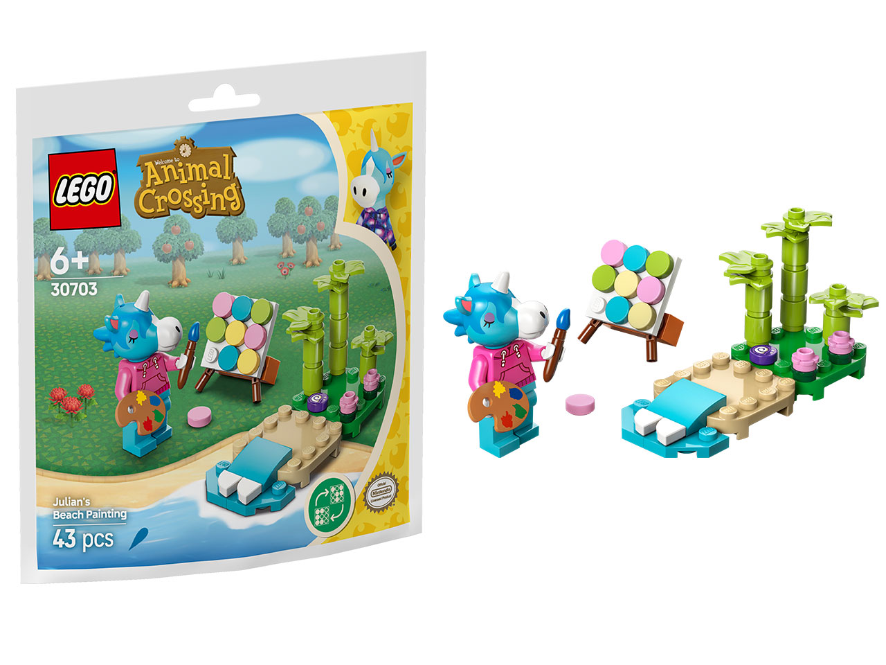 LEGO GIULIANO DIPINGE SULLA SPIAGGIA 30703
