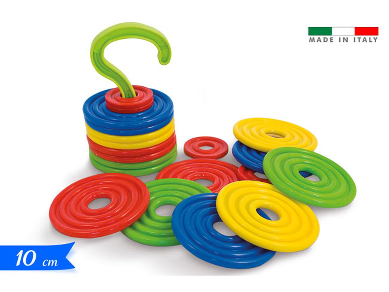 GIOCO PIASTRA 100 CON GANCIO 10C 304262