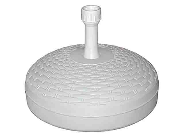 BASE OMBRELLONE TONDA 20lt BIANCO 45/MB