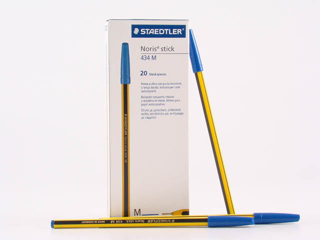 PENNA NORIS-STICK BLU 20pz 434 03