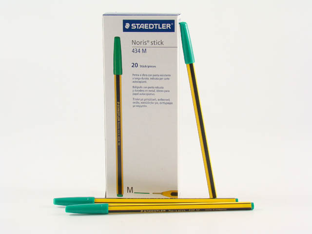 PENNA NORIS-STICK VERDE 20pz 434 05