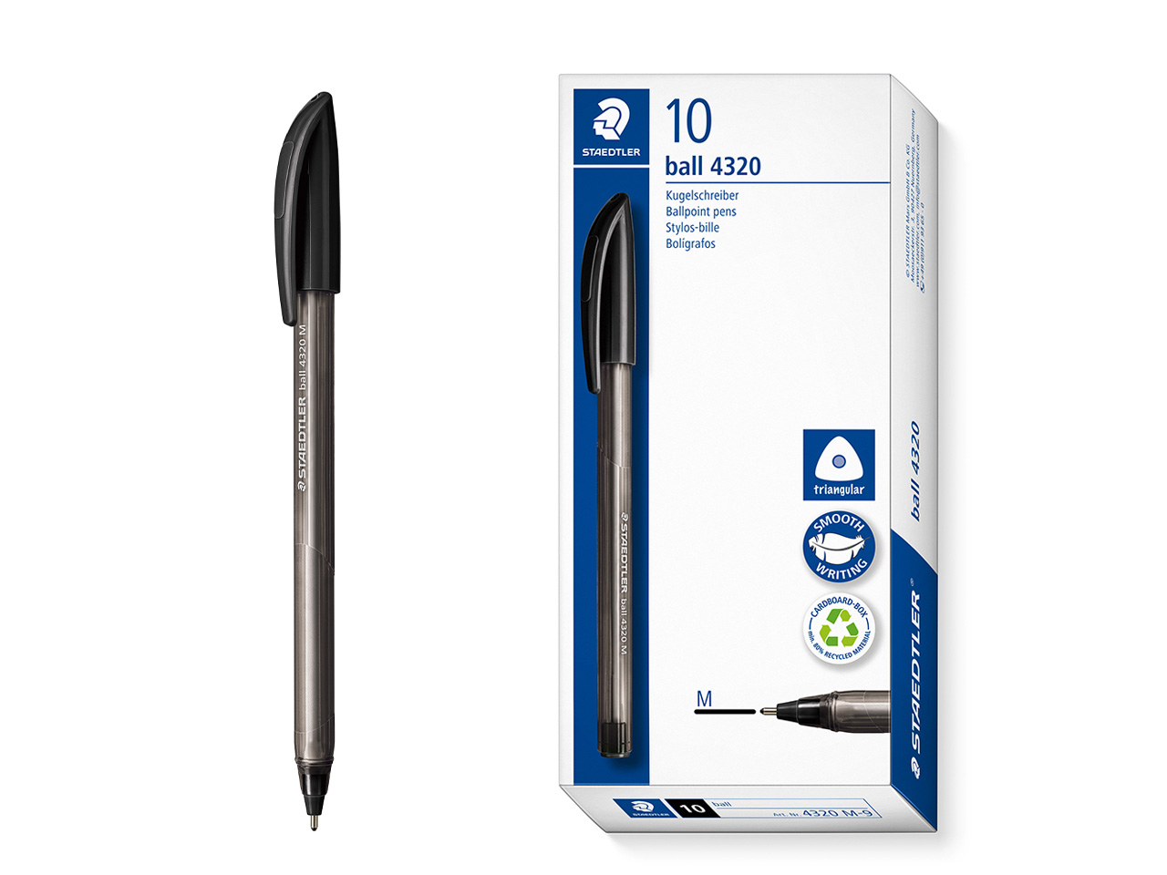 PENNA A SFERA BALL NERO 10pz.4320 M-9