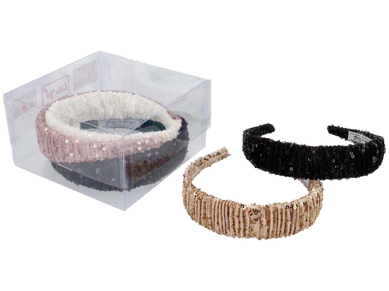 CERCHIETTO PLISSE’ C/PAILLETTES CH958 CERCHIETTO PLISSE’ C/PAILLETTES CH958