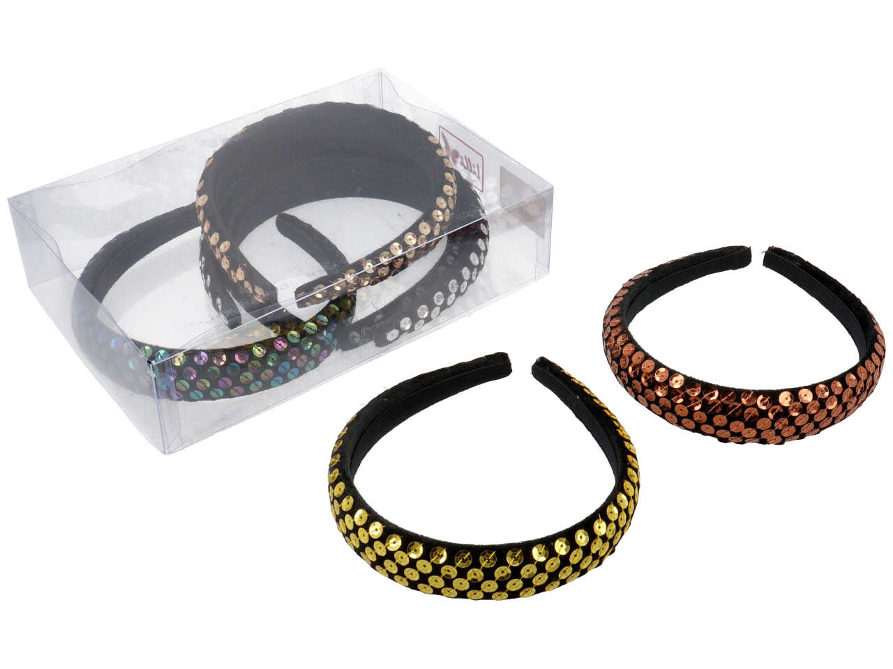 CERCHIETTO NERO C/PAILLETTES 3cm CH1156 CERCHIETTO NERO C/PAILLETTES 3cm CH1156