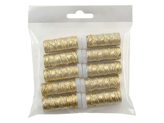 SPOLE FILO ORO 20MT. LUREX 10PZ. 121