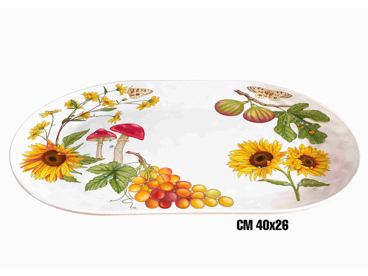 VASSOIO OVALE MEL.40X26 ME-1645-3124