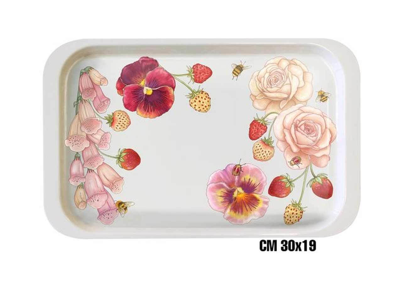 FIORI R.VASSOIO CAFFE MEL.30X19CM ME-161645-0935