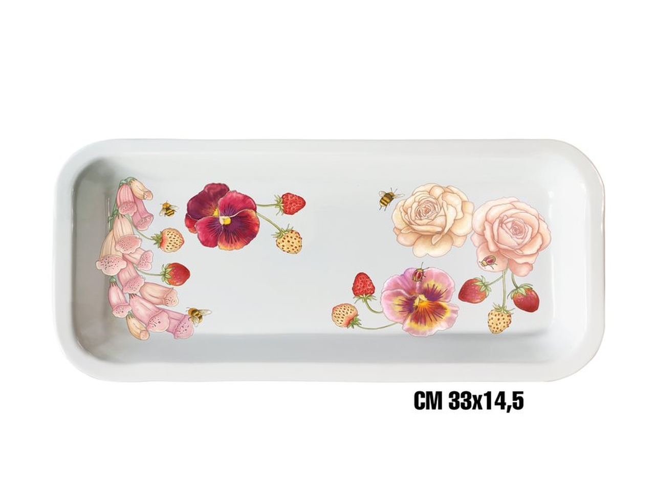 FIORI R.VASSOIO MEL.33X14,5CM ME-1645-0978