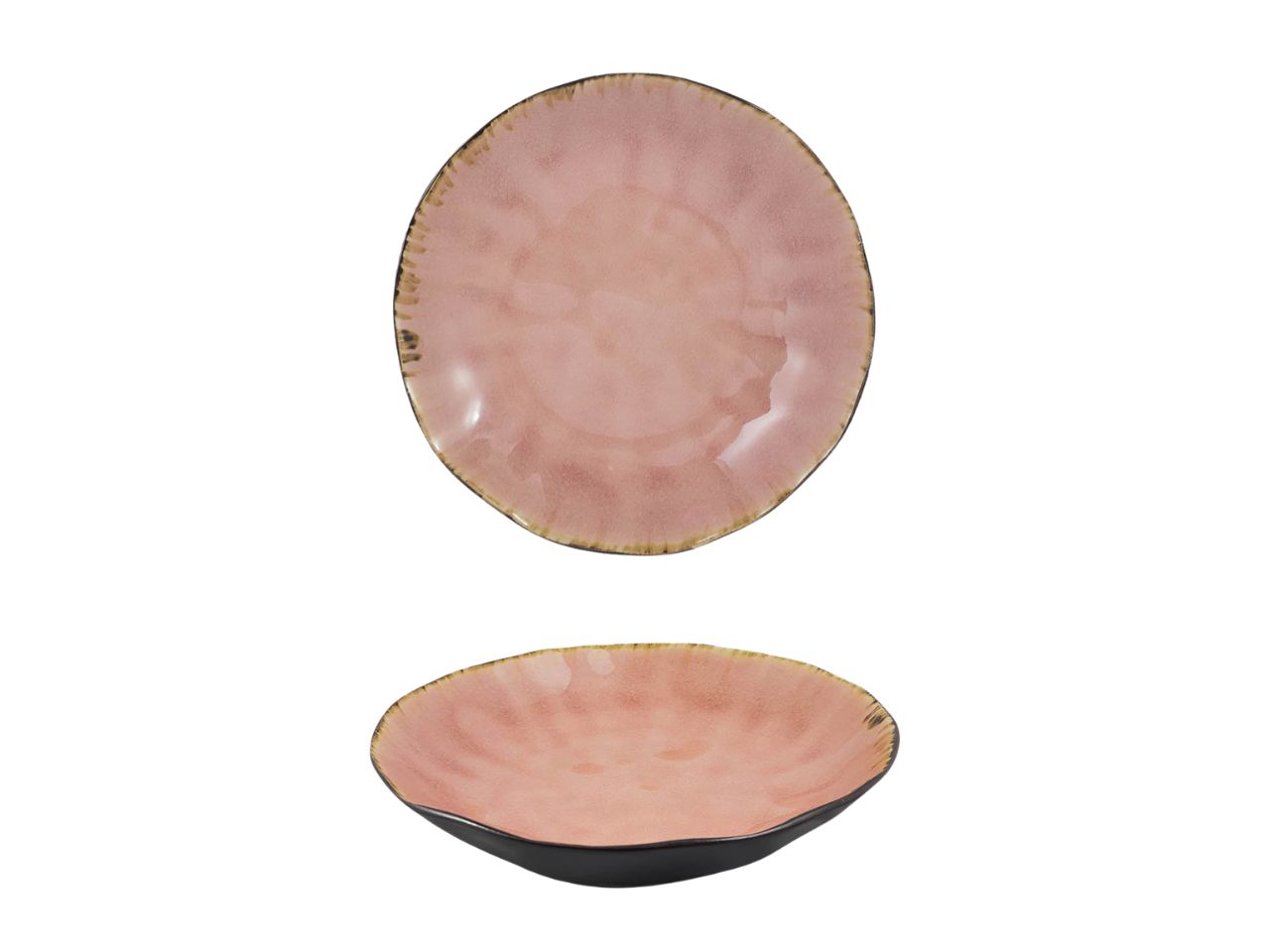 PIATTO FONDO 23CM ROSA 56310