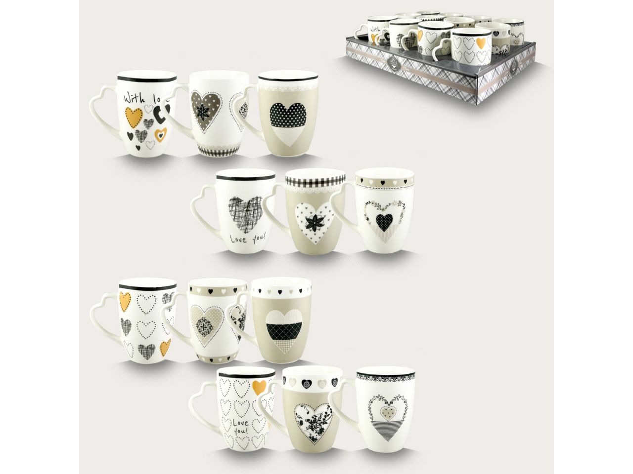 TAZZA MUG 34CL MODELLI ASSORTITI 57744