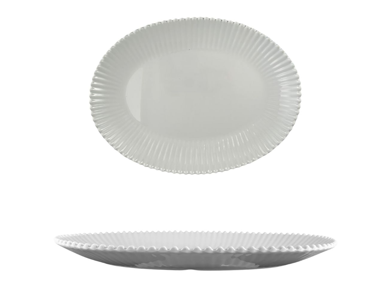 PERLA VASSOIO OVALE 50X36X4,5CM 58442