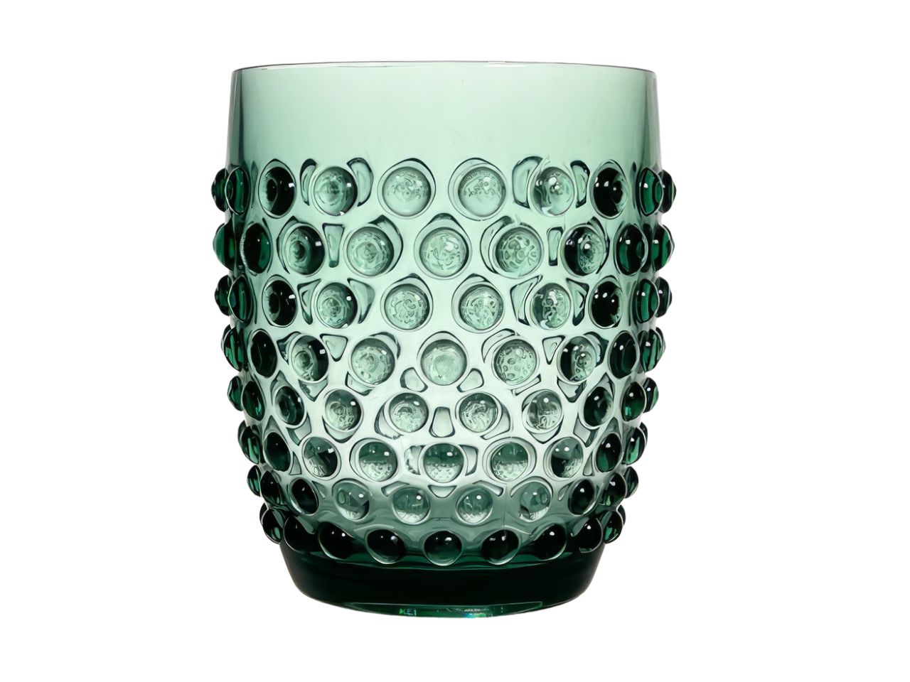 BICCHIERE VERDE PUNT. 8,5-H10,5CM 80140