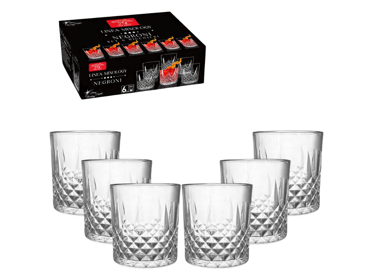 BICCHIERI NEGRONI 33CL 6PZ 58304