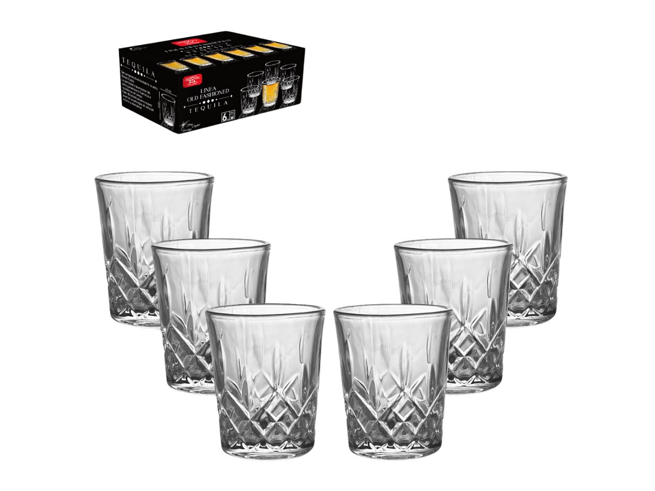 TEQUILA BICCHIERI 60ML 6PZ 58306
