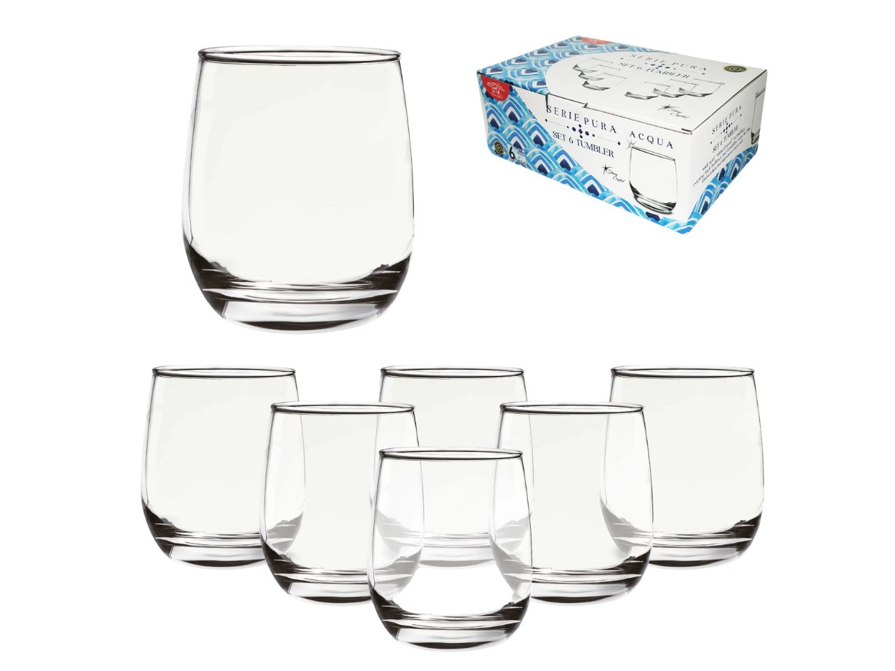BICCHIERE TUMBLER 34CL 6PZ 80416
