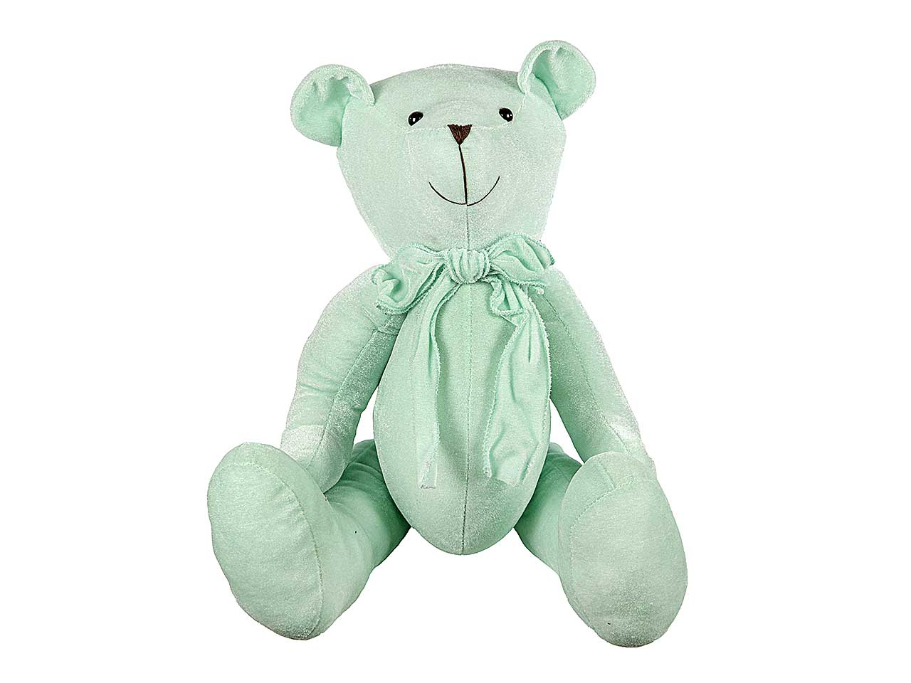 ORSETTO VELLUTO 40cm VERDE MENTA N23404