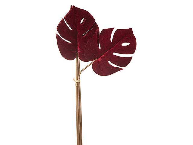 MAZZO FILODENDRO 6FOGLIE BURGUN.N22802 $
